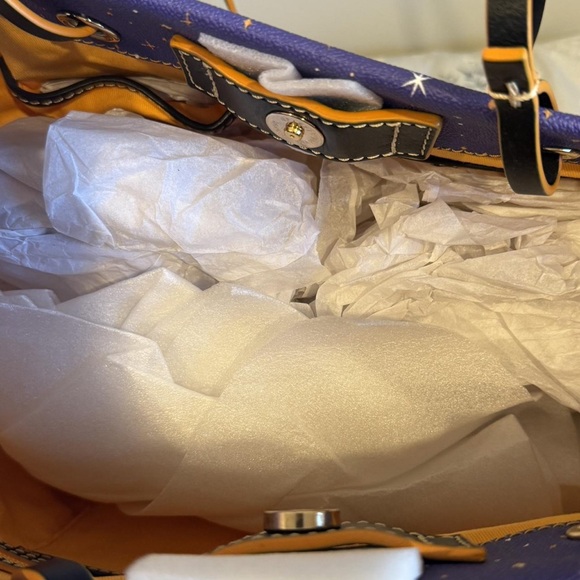 Dooney & Bourke Hocus Pocus Tote in Blue and Orange - Picture 3 of 4